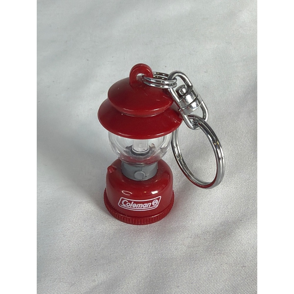Miniature Coleman Lantern Keychain Unisex OS Red Excellent